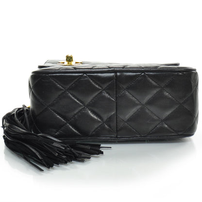 Chanel Quilted Lambskin Small Tassel Camera Case Black 4 of 11