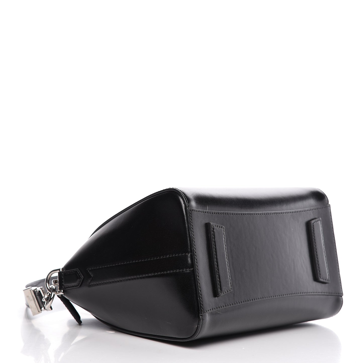 Shiny Lord Calfskin Small Antigona Black