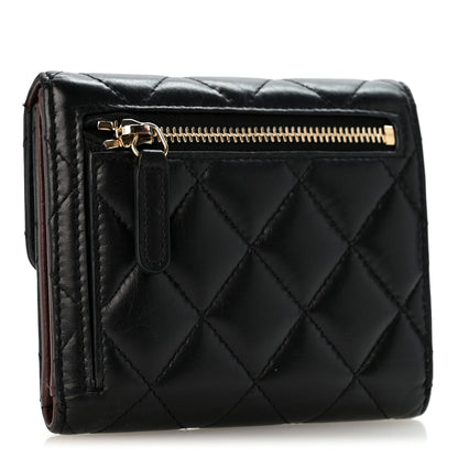 Chanel Aged Calfskin Quilted Reissue Compact Wallet Black 3 of 11