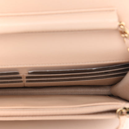 Chanel Caviar Quilted Coco Candy Wallet On Chain WOC Beige 5 of 10