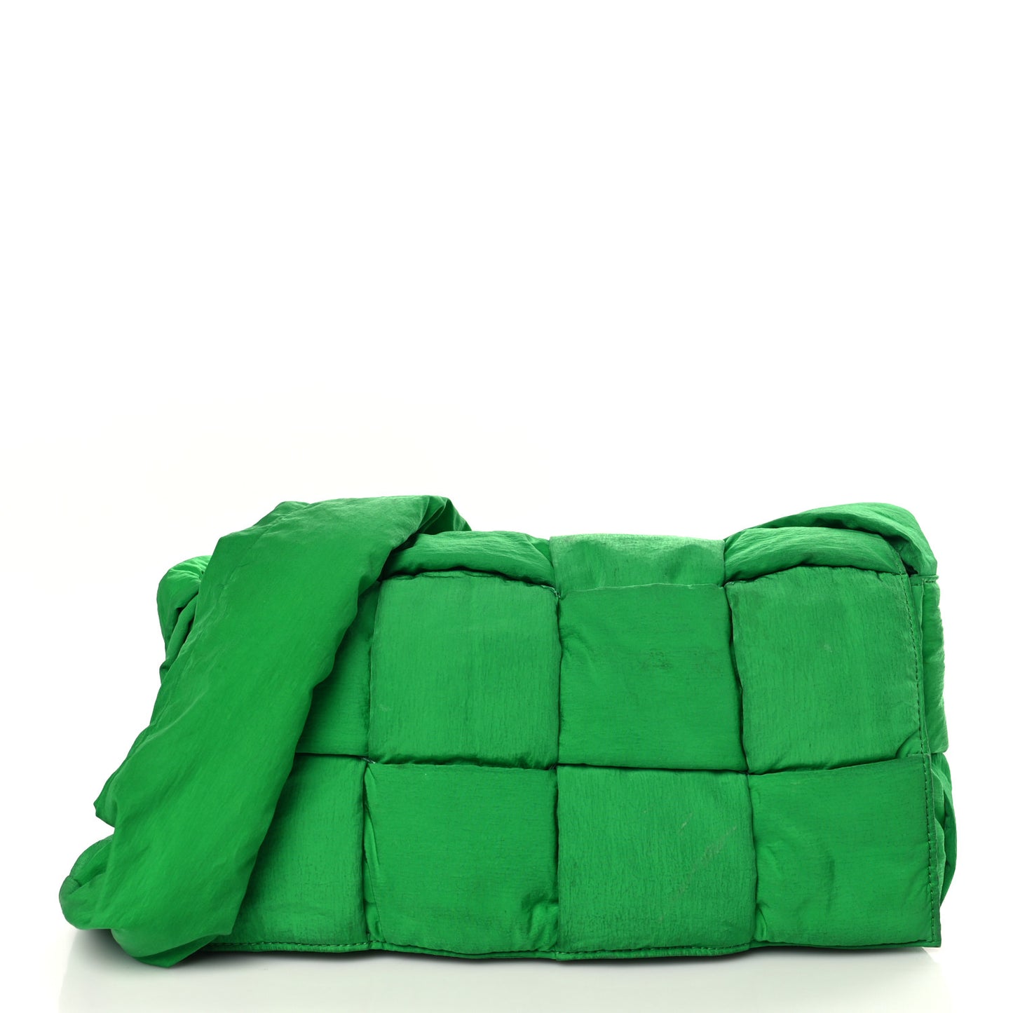 Nylon Intrecciato Padded Tech Cassette Bag Parakeet