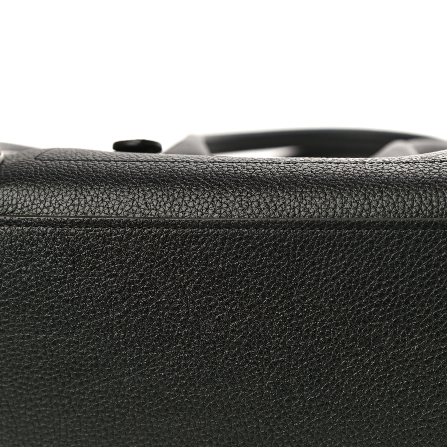 Drummed Calfskin Micro Luggage Black