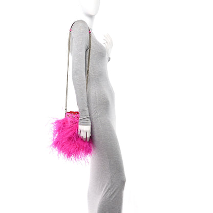 Christian Louboutin Suede Ostrich Marie Jane Bucket Diva 3 of 8