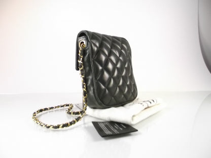 Chanel Lambskin Quilted Mini Flap Dark Green 3 of 12