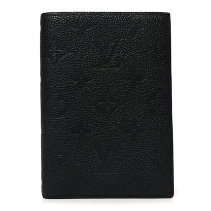 Louis Vuitton Empreinte Monogram Passport Cover Black 1 of 7