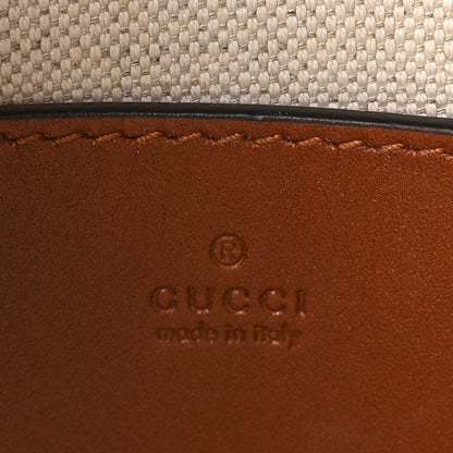 Gucci New Canvas Charisma Calfskin Crystal GG Monogram Mini Jackie 1961 Hobo Camel Ebony 6 of 10
