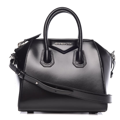 Givenchy Shiny Lord Calfskin Mini Antigona Black 1 of 7