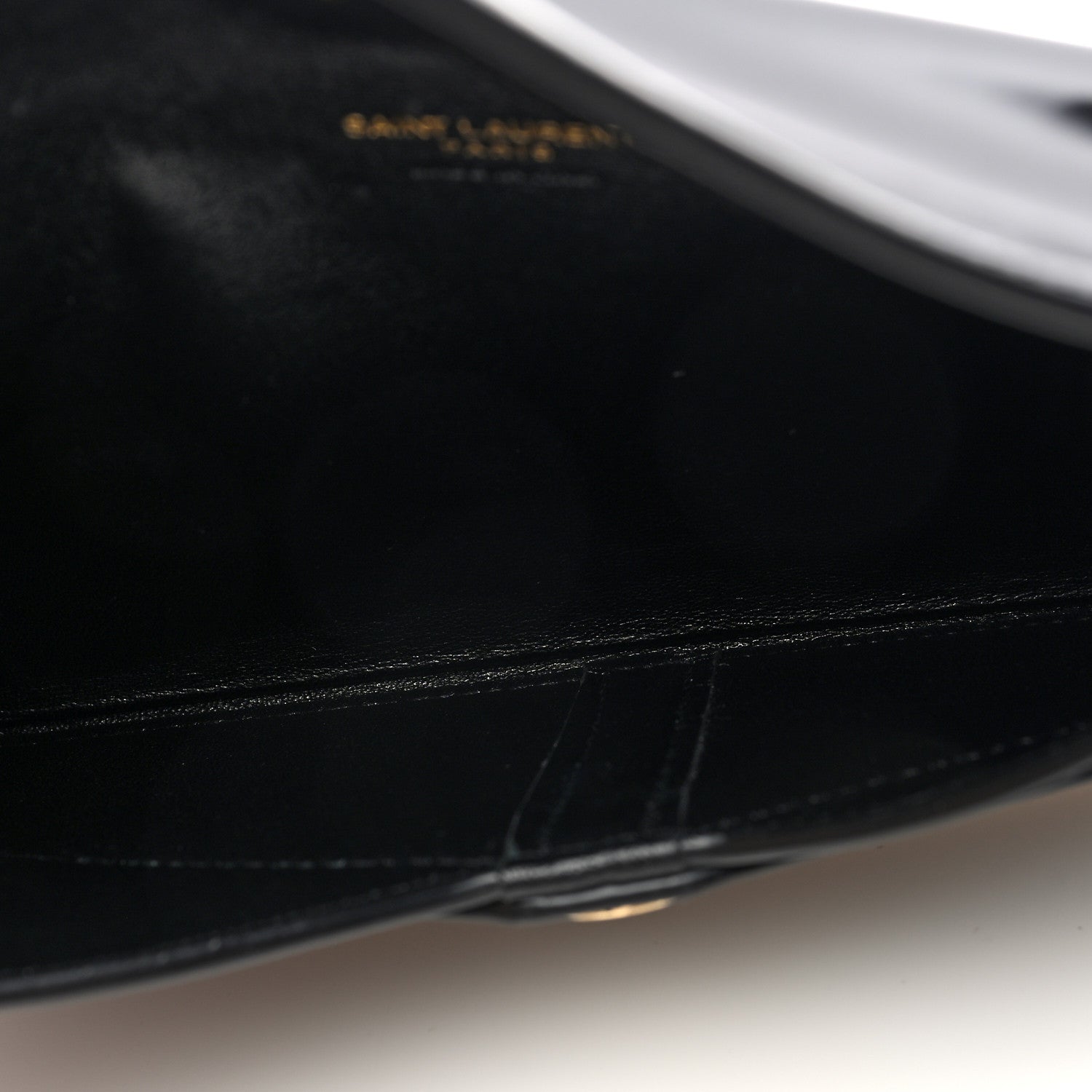 Saint Laurent Patent Paloma Envelope Clutch Black 5 of 6