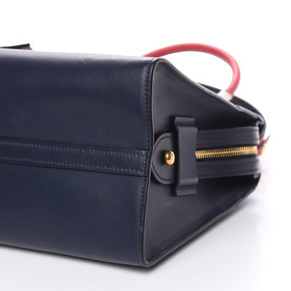Prada City Calf Saffiano Esplanade Tote Baltico Rosso 9 of 11