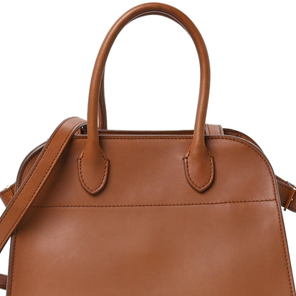 The Row Polished Saddle Calfskin Soft Margaux 10 Bag Cuir 7 of 12