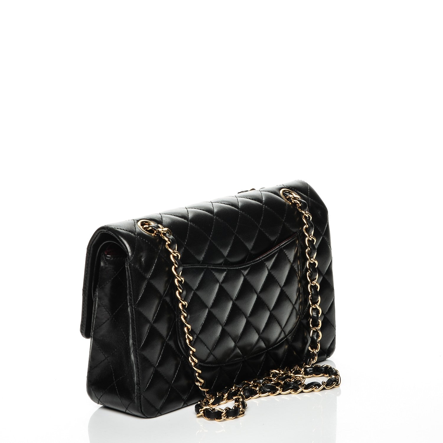 Chanel Lambskin Quilted Medium Double Flap Black 3 of 7