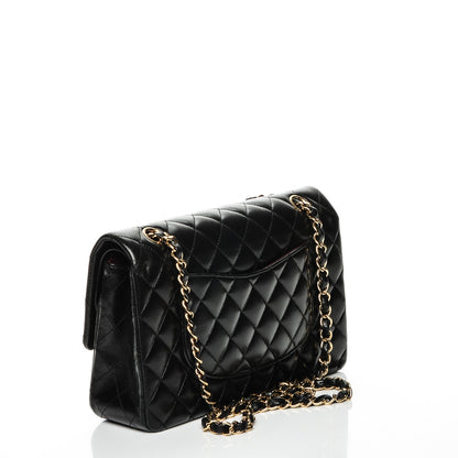 Chanel Lambskin Quilted Medium Double Flap Black 3 of 7