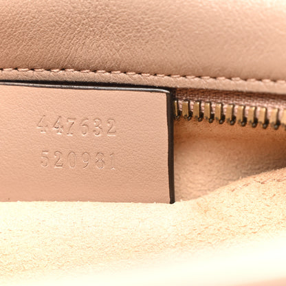 Gucci Calfskin Matelasse Small GG Marmont Chain Shoulder Bag  Porcelain Rose 8 of 11