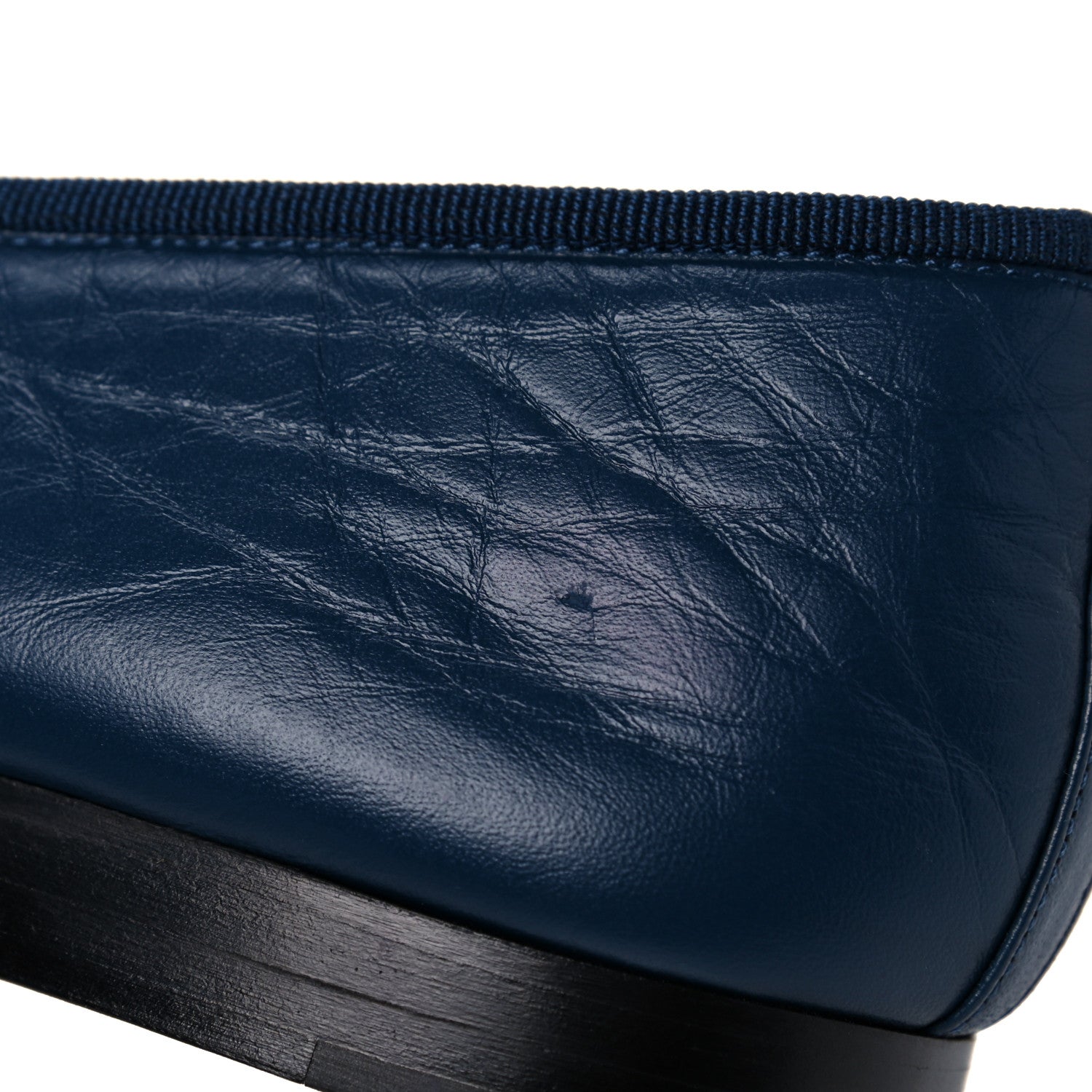 Chanel Lambskin CC Cap Toe Ballerina Flats 39 Navy Blue 8 of 10