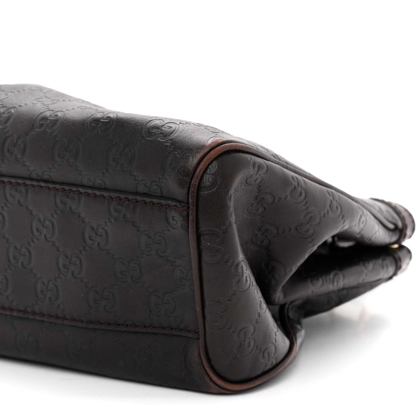 Guccissima Medium Sukey Tote  Chocolate