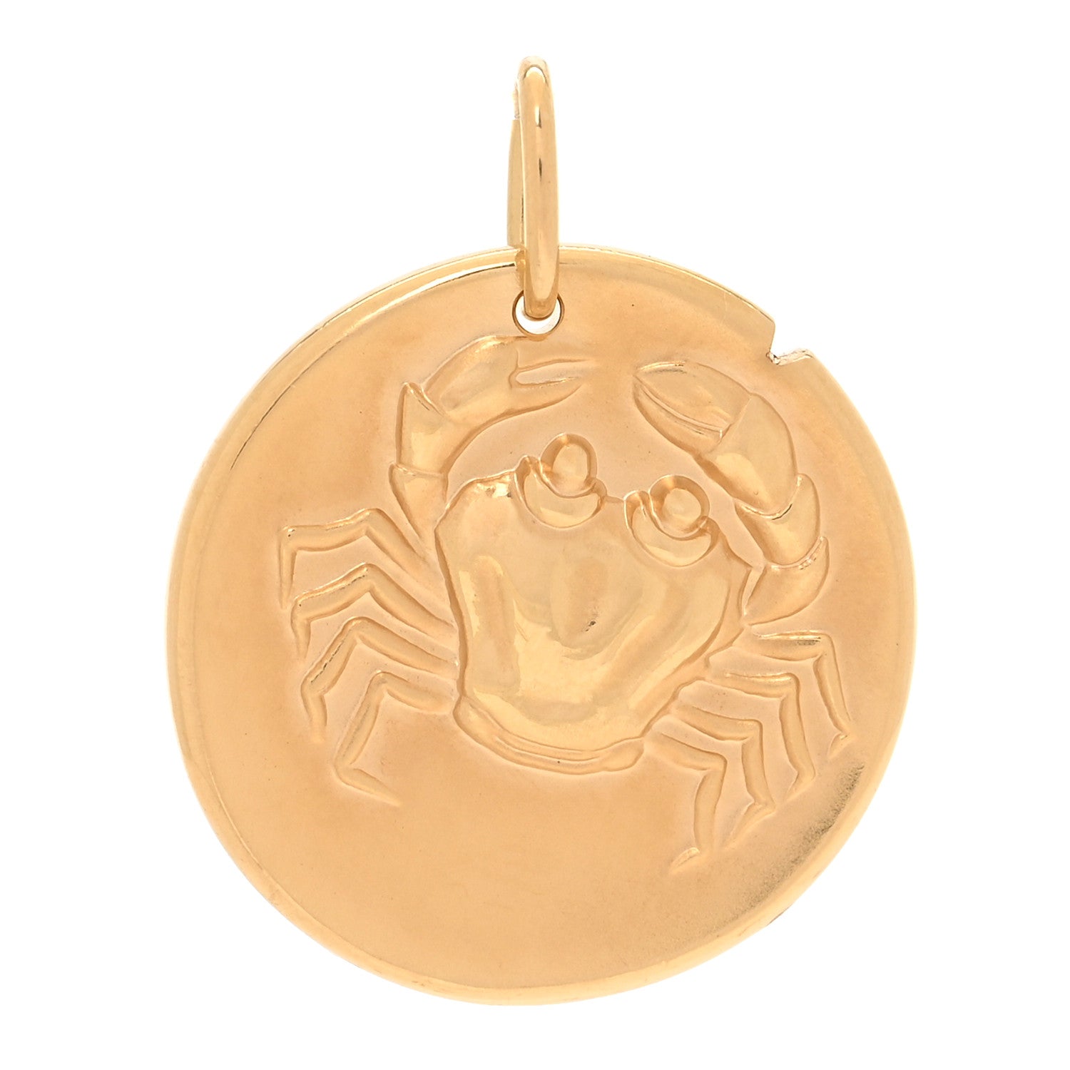 Van Cleef & Arpels 18K Yellow Gold Zodiac Cancer Pendant 1 of 4