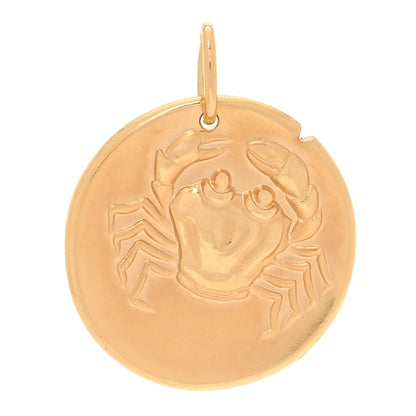 Van Cleef & Arpels 18K Yellow Gold Zodiac Cancer Pendant 1 of 4