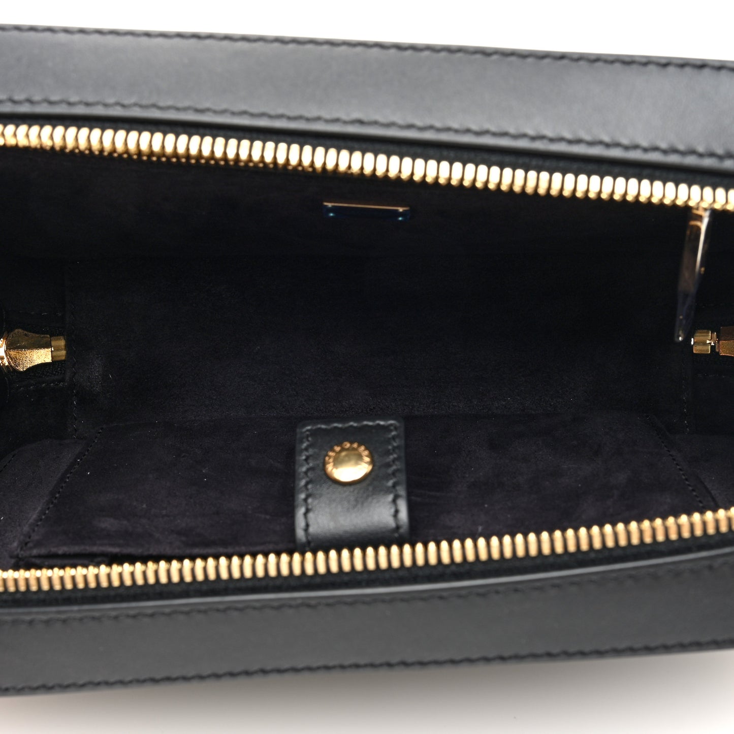 DOLCE GABBANA Calfskin Small DG Logo Camera Crossbody Bag Black