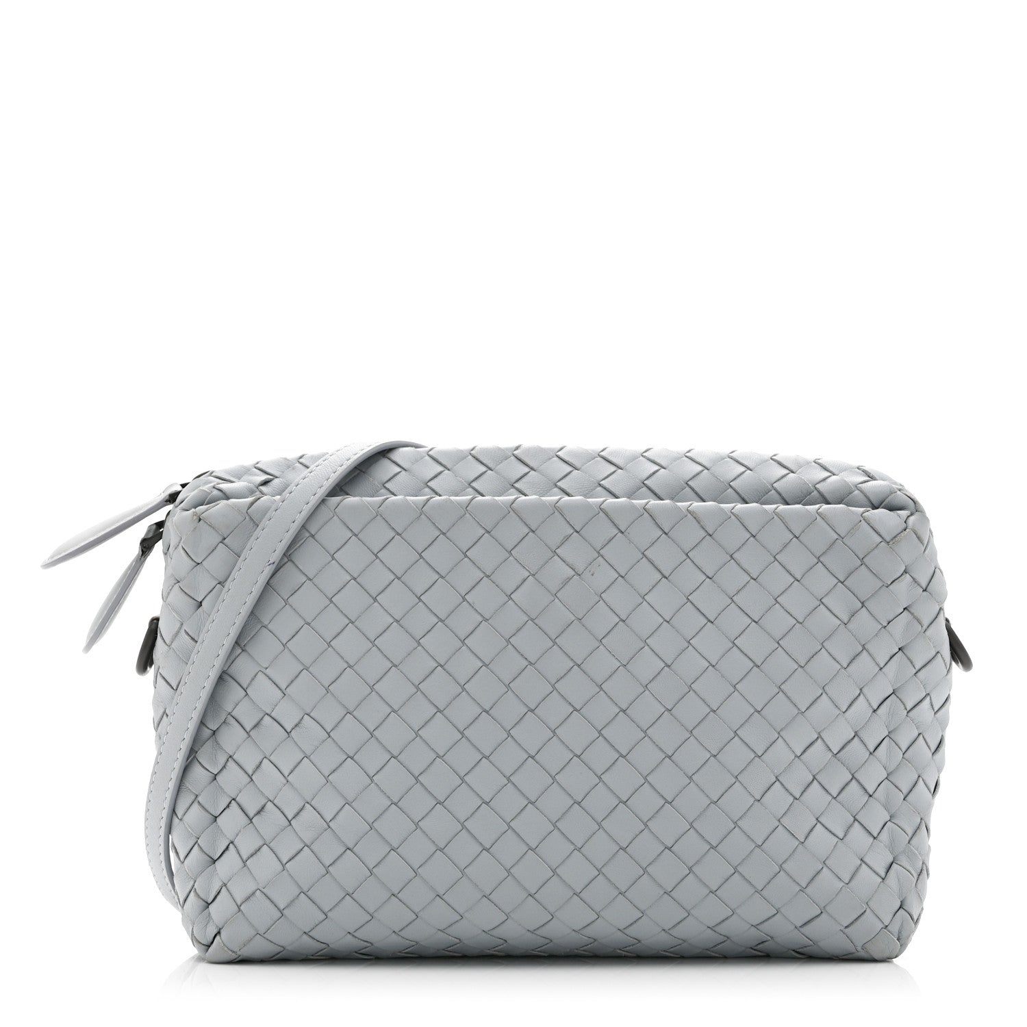 Bottega Veneta Nappa Intrecciato Small Camera Bag Teal Washed 1 of 11