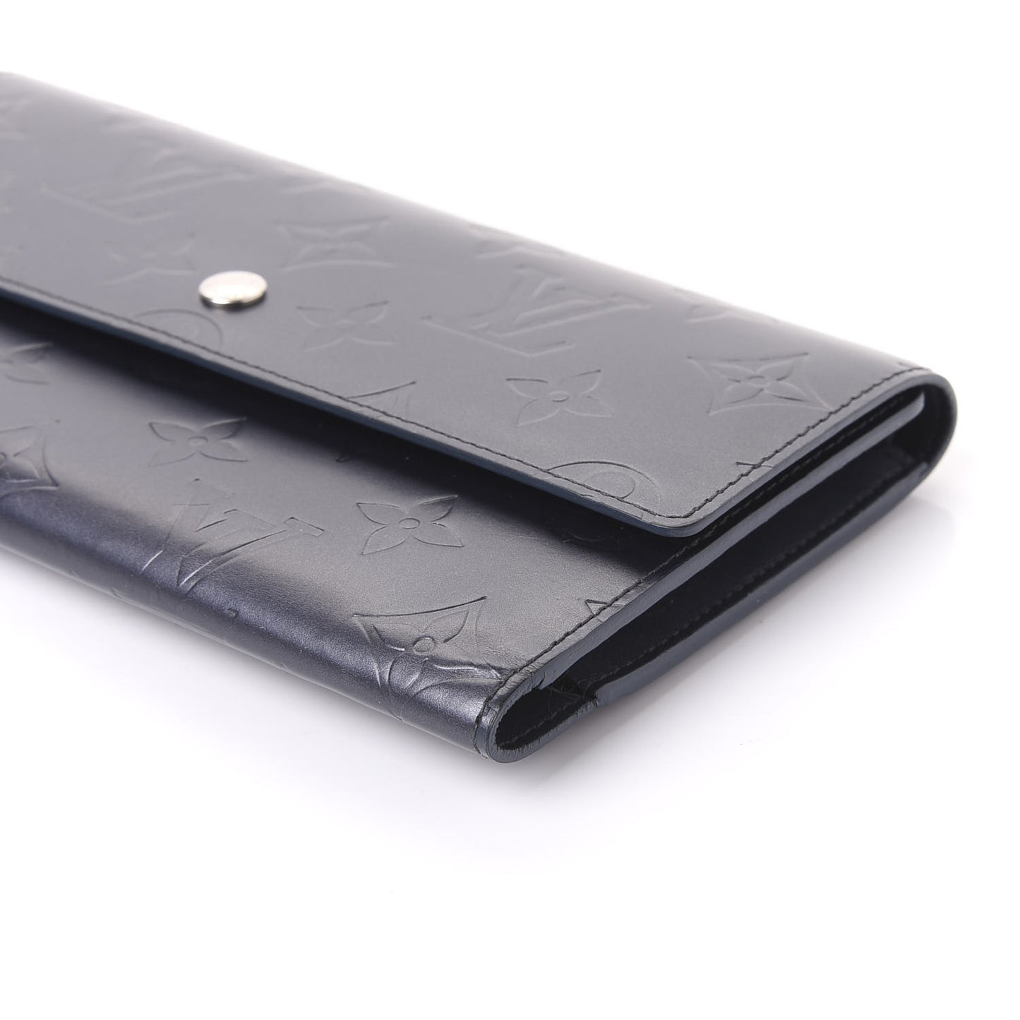 Mat Monogram Porte Tresor International Wallet Blue