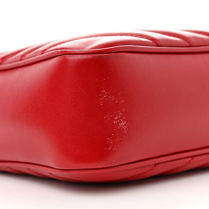 Saint Laurent Calfskin Matelasse Monogram Lou Camera Bag Red 8 of 14