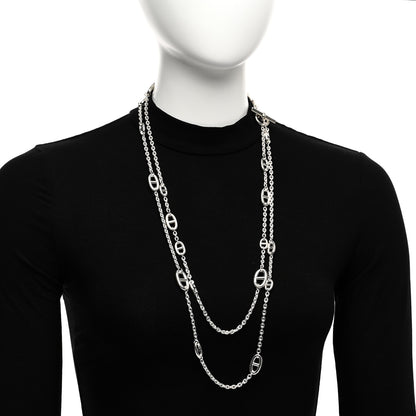 Hermes Sterling Silver Farandole Necklace 160 2 of 6