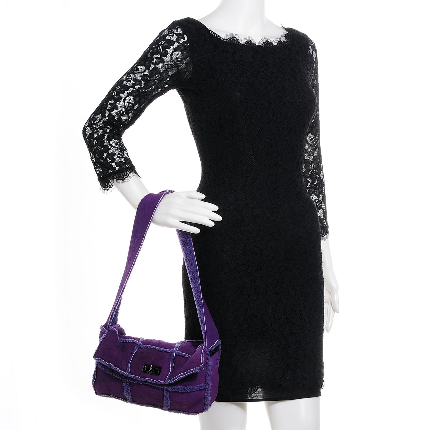 Mouton Shoulder Bag Purple