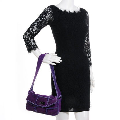 Chanel Mouton Shoulder Bag Purple 2 of 8