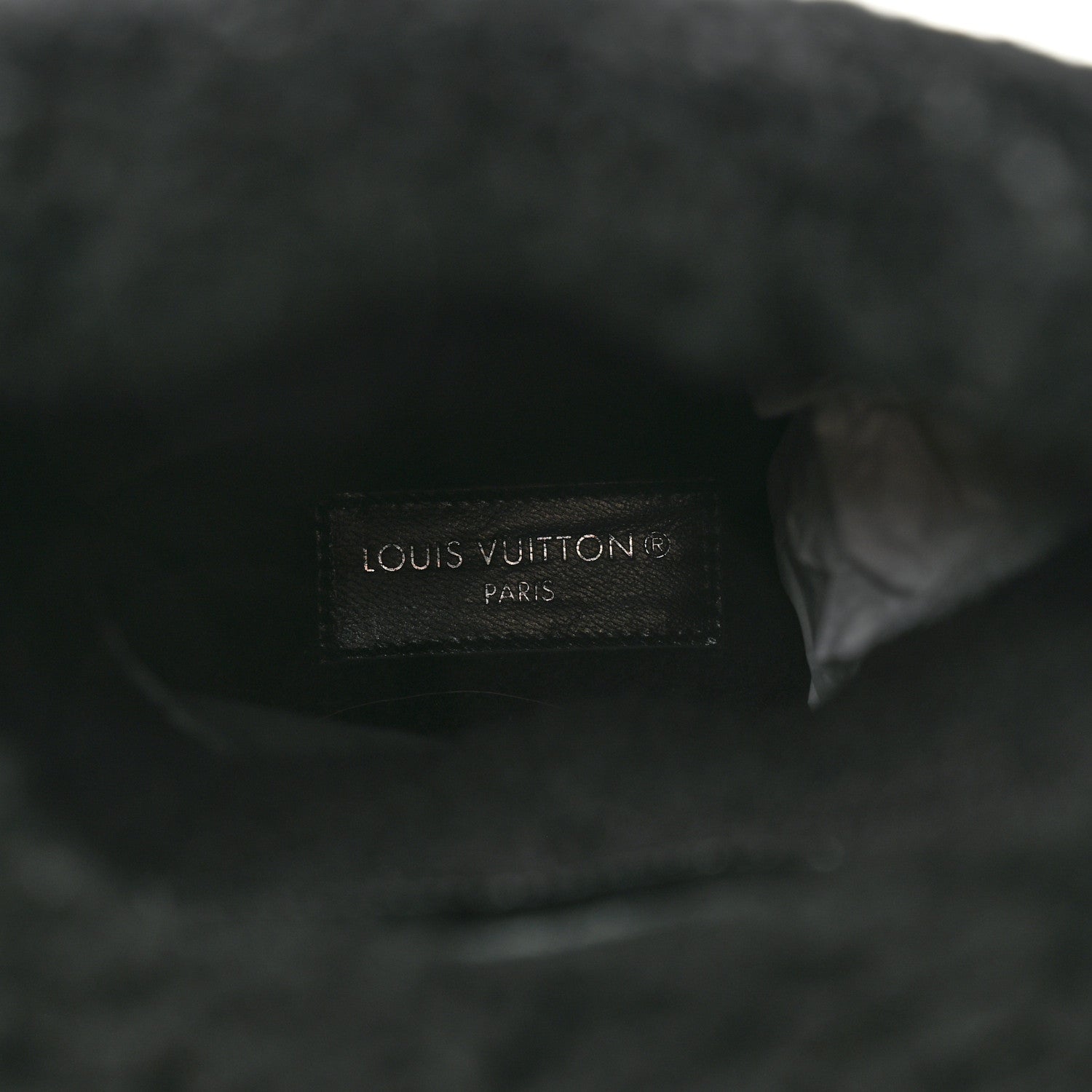Louis Vuitton Suede Calfskin Shearling Snowdrop Flat Ankle Boot 36 Black 6 of 9