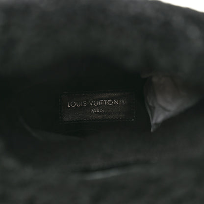 Louis Vuitton Suede Calfskin Shearling Snowdrop Flat Ankle Boot 36 Black 6 of 9