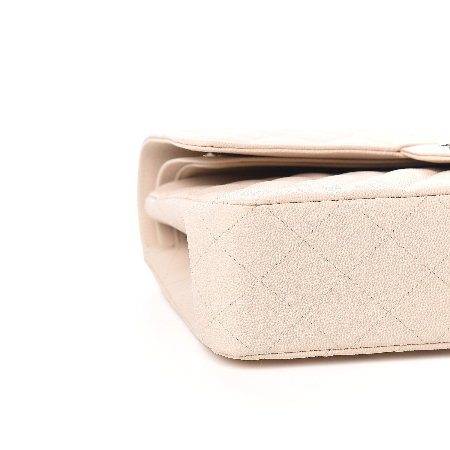 Chanel Caviar Quilted Medium Double Flap Ivory 8 of 10