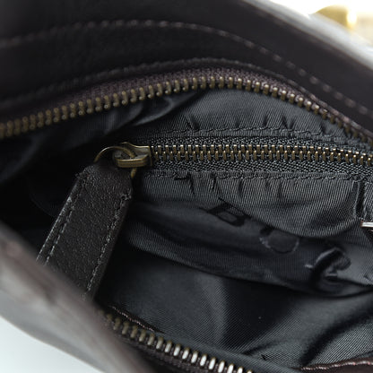 Burberry Calfskin Studded Medium Alverton Hobo Chocolate 15 of 15