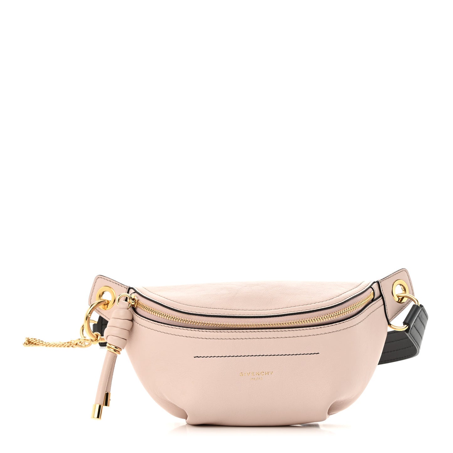 Calfskin Whip Belt Bag Pale Pink
