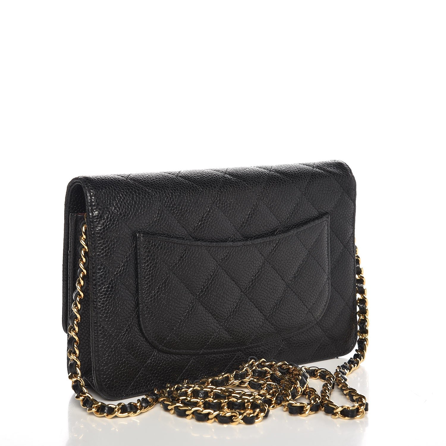Chanel Caviar Quilted Wallet On Chain WOC Black 3 of 9