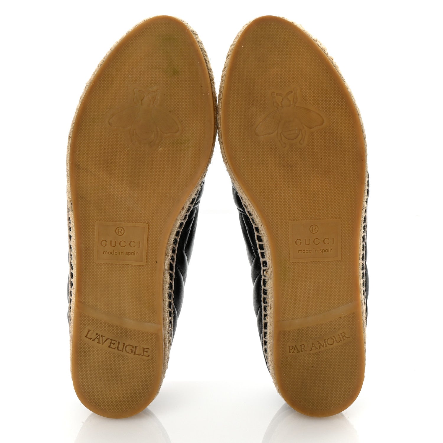 Gucci Nappa Matelasse GG Marmont Espadrilles 38.5 Black 6 of 10