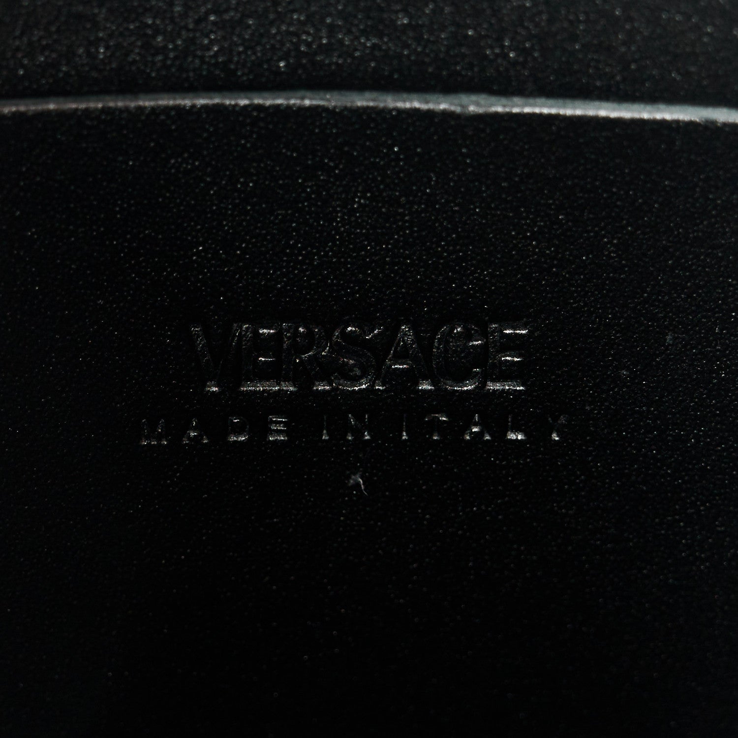 Versace Fabric Jacquard Calfskin Barocco Messenger Crossbody Bag Black 6 of 10