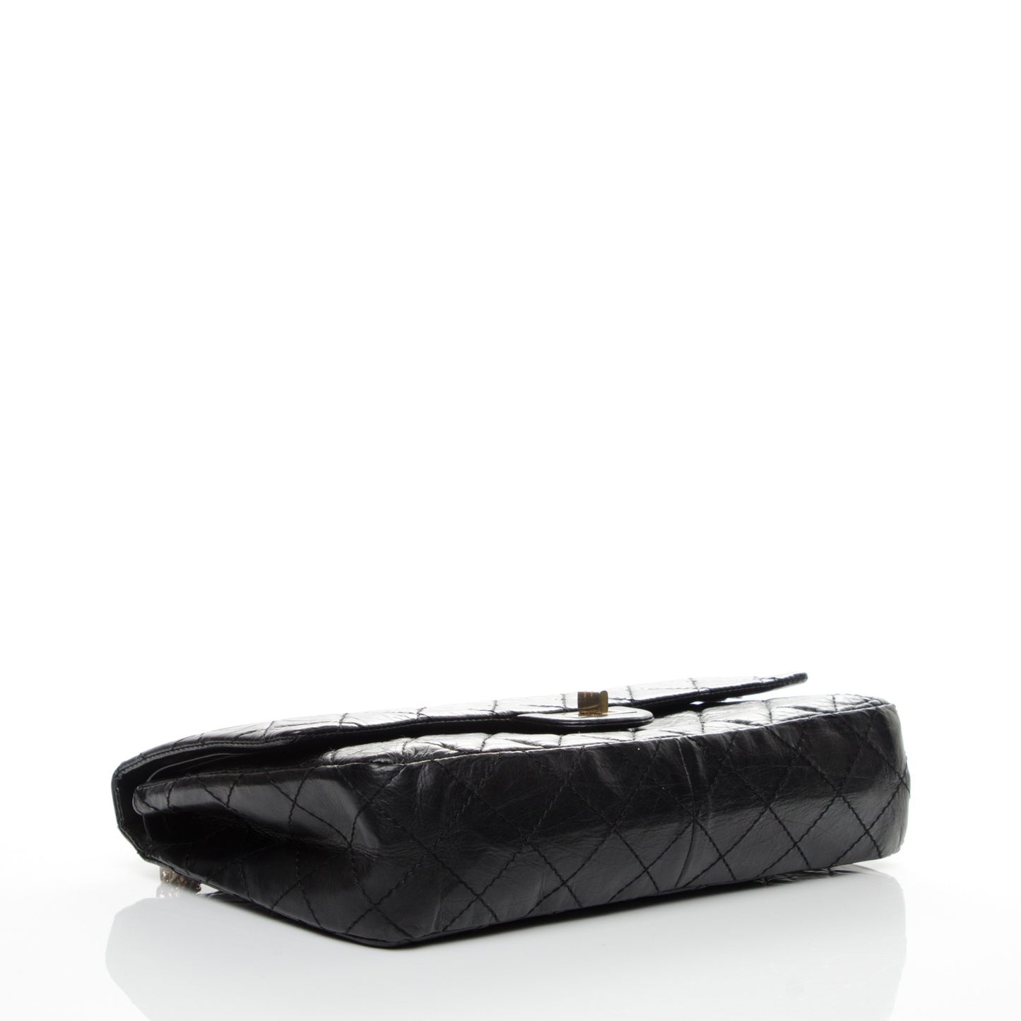 Aged Calfskin Quilted 2.55 Reissue 226 Flap Black