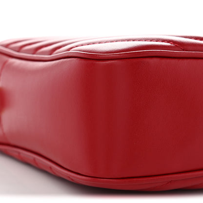 Saint Laurent Calfskin Matelasse Monogram Lou Camera Bag Rouge Eros 9 of 10