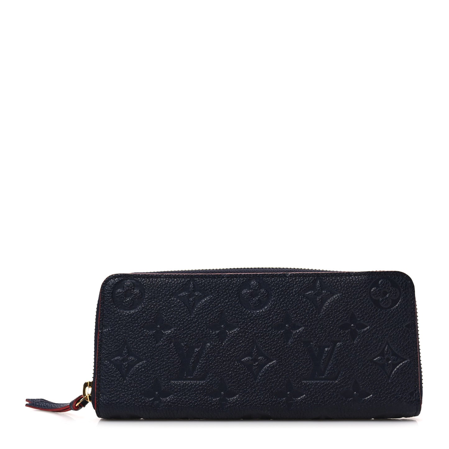 Empreinte Clemence Wallet Marine Rouge