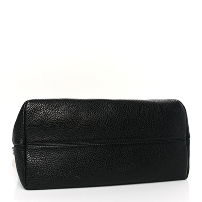 Burberry Grainy Calfskin Medium Cale Hobo Black 4 of 10