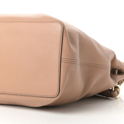 Gucci Pebbled Calfskin Large Soho Hobo Camelia 10 of 12