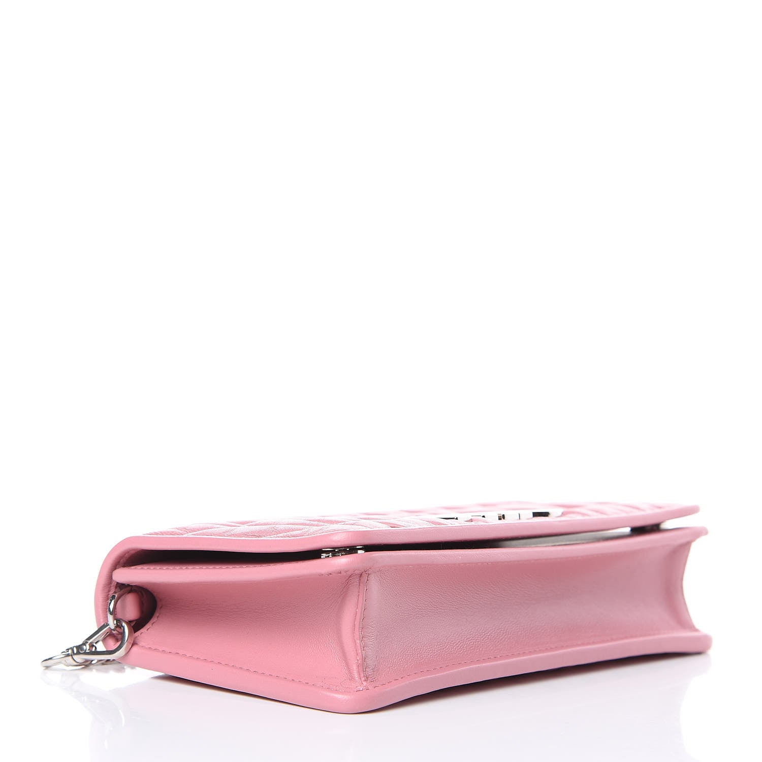 Miu Miu Nappa Matelasse Wallet On Chain Rosa 4 of 11