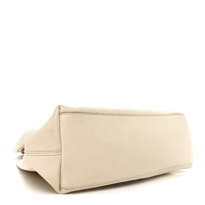 Gucci Pebbled Calfskin Medium Soho Chain Shoulder Bag Off White 4 of 10
