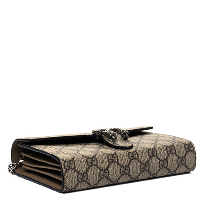 Gucci GG Supreme Monogram Mini Dionysus Chain Wallet Beige Taupe 4 of 8