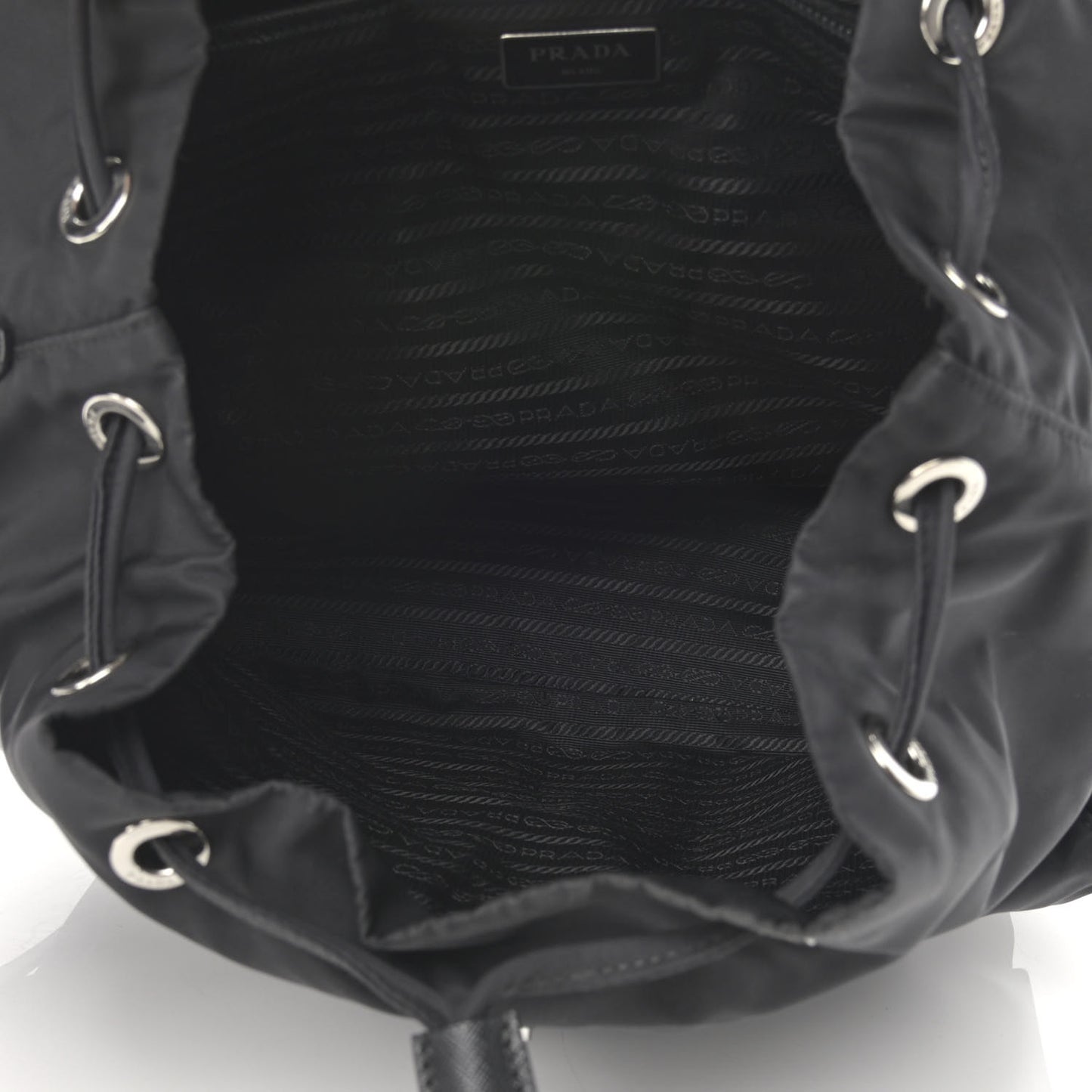 Re-Nylon Saffiano Medium Backpack Black