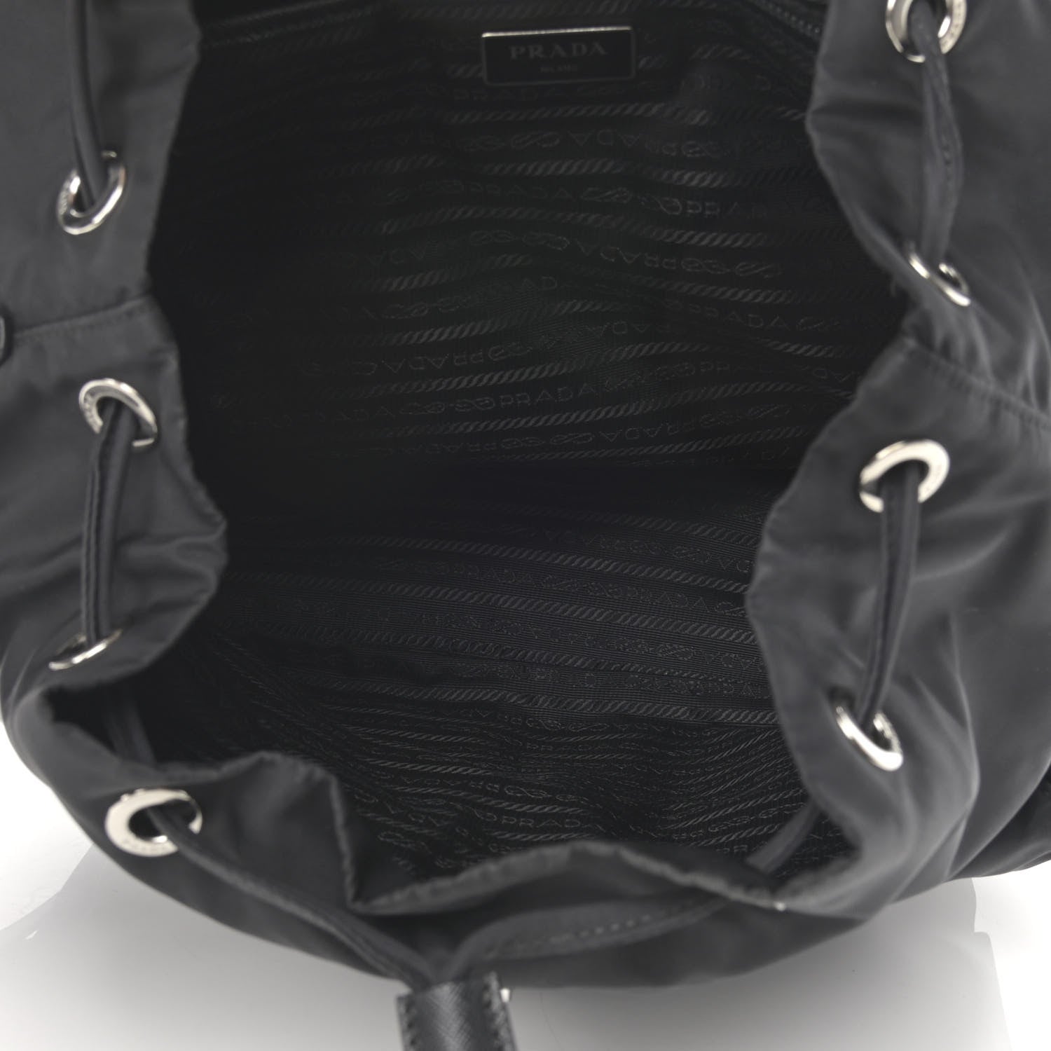 Prada Re-Nylon Saffiano Medium Backpack Black 6 of 14