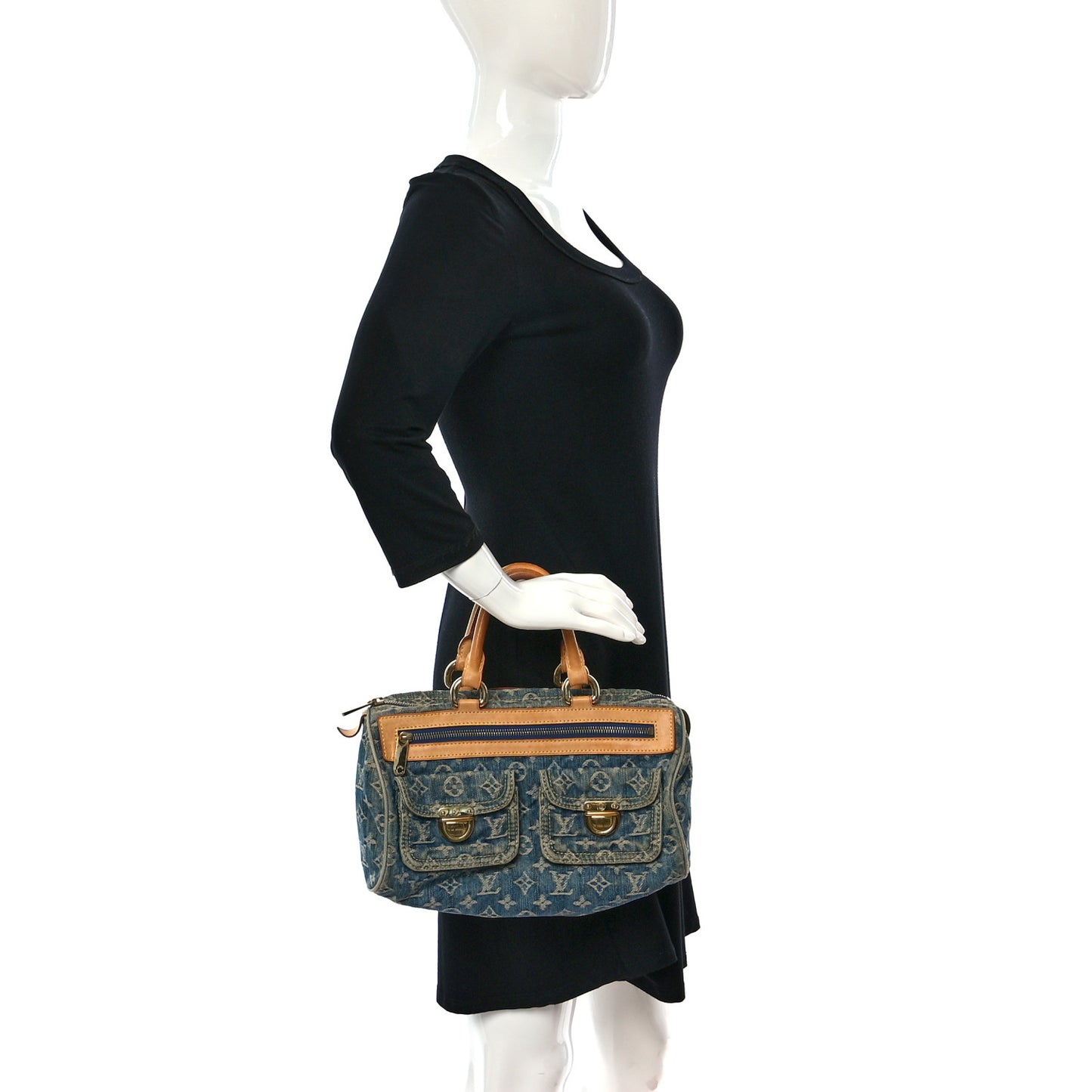 Monogram Denim Neo Speedy Blue