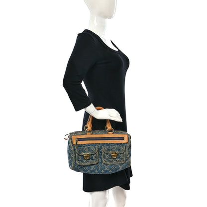 Louis Vuitton Monogram Denim Neo Speedy Blue 2 of 12
