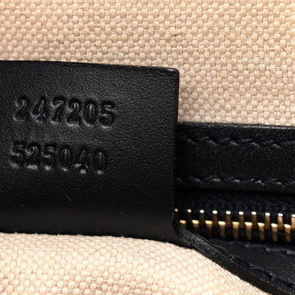 Gucci Monogram Vintage Web Medium Boston Gold Navy 7 of 11