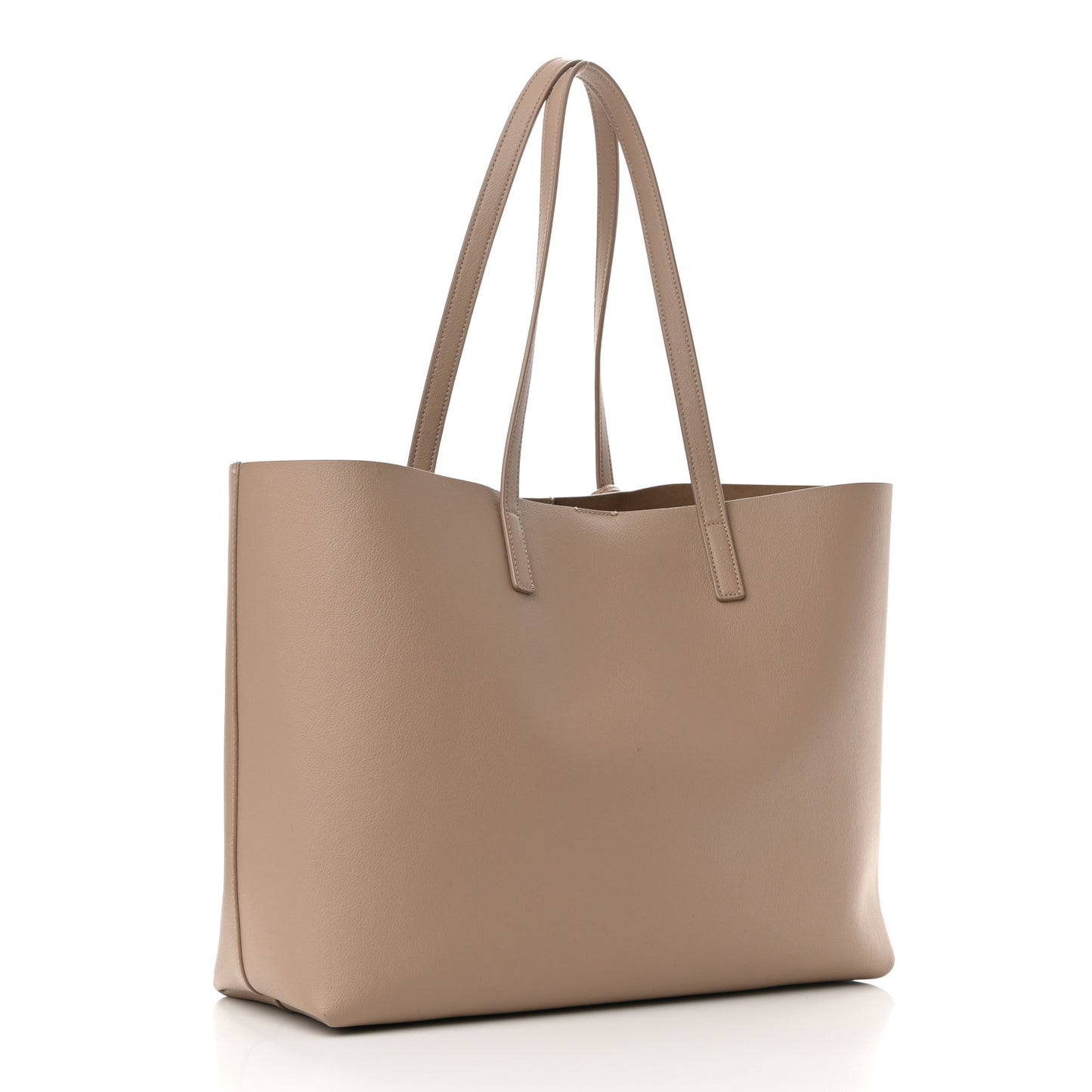 Calfskin Large Shopping Tote Dark Beige